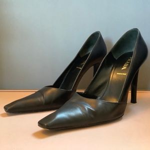 Prada Black Leather Pumps